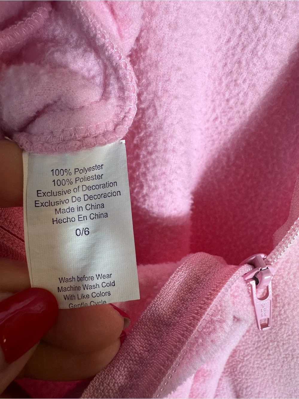 Y2K Pink Hooded baby bunting Fleece Suit